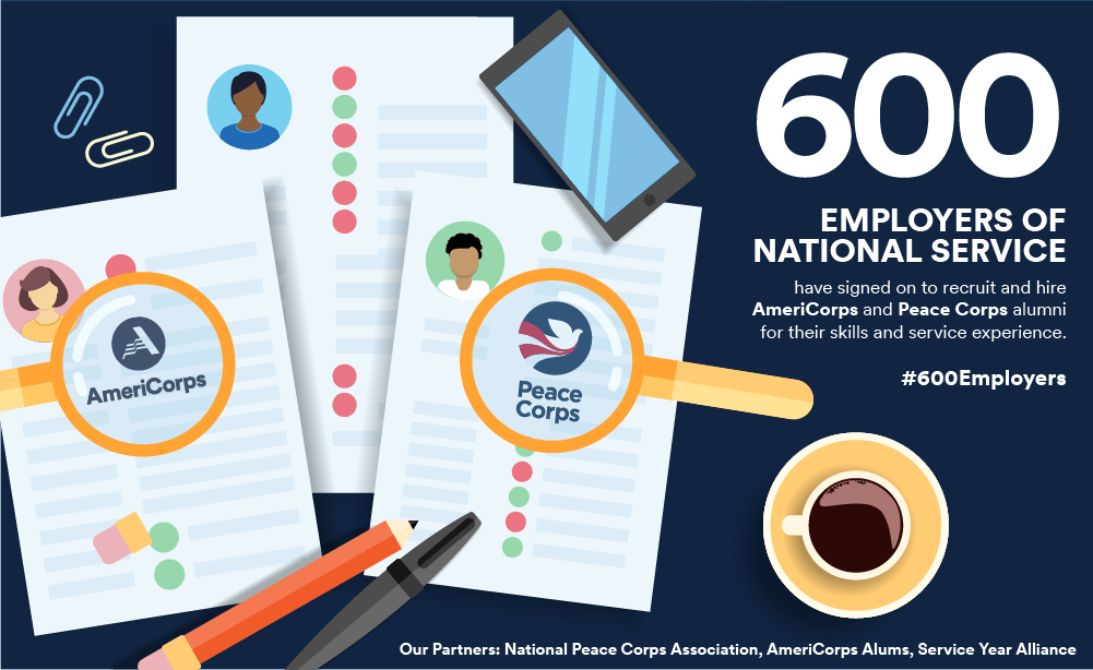 600 Employers of National Service