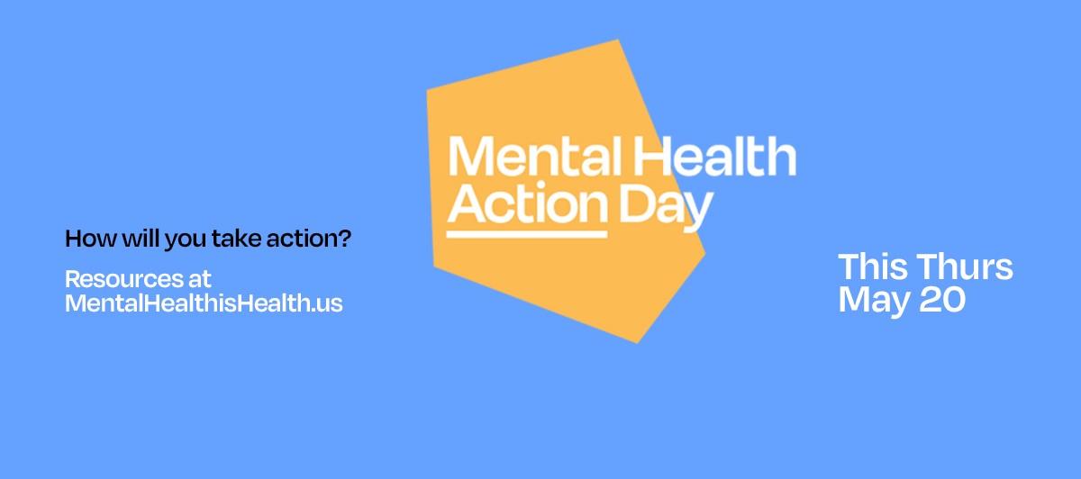 Mental health action day banner image