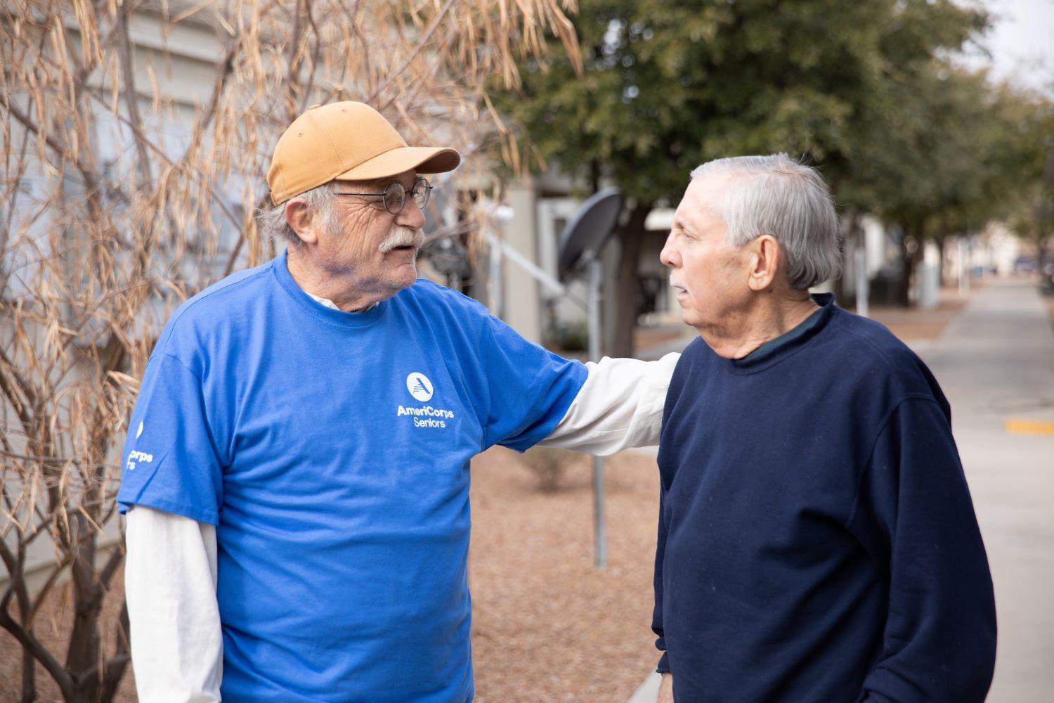 Two male AmeriCorps Seniors volunteers