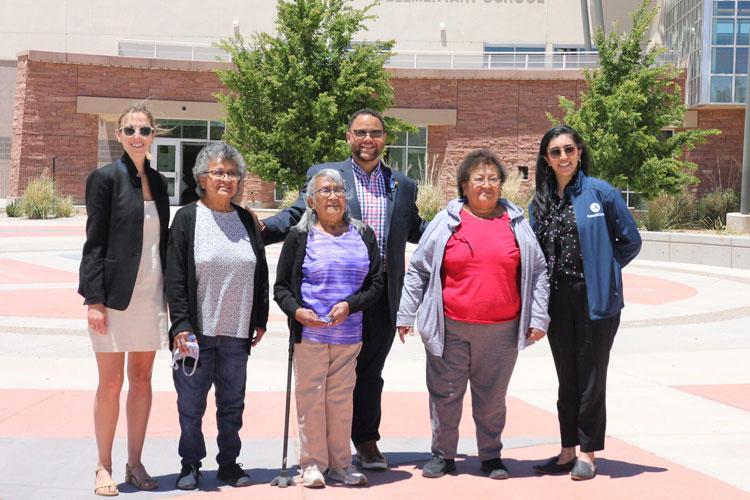 AmeriCorps visits the Shiwi Ts'ana Elementary School in New Mexico